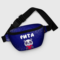 Поясная сумка Рита панда с сердечком, цвет: 3D-принт — фото 2