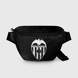 Поясная сумка Valencia с потертостями на темном фоне, цвет: 3D-принт