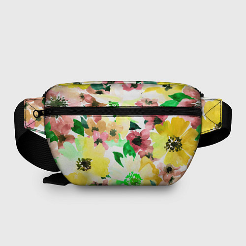 Поясная сумка Девушка Весна - акварель / 3D-принт – фото 2