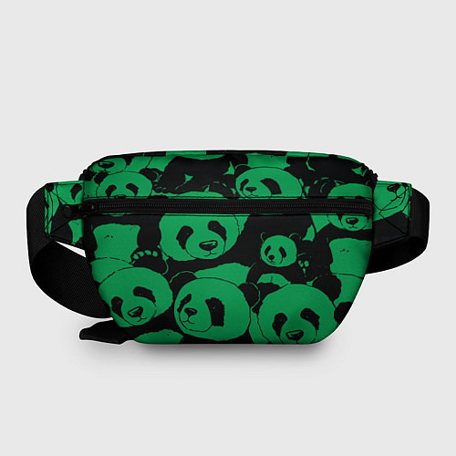 Поясная сумка Panda green pattern / 3D-принт – фото 2
