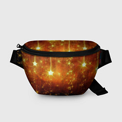 Поясная сумка Золотистае звёзды, цвет: 3D-принт