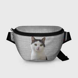 Поясная сумка Задумчивый котик, цвет: 3D-принт