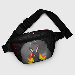 Поясная сумка Черный кролик у которого все хорошо, цвет: 3D-принт — фото 2