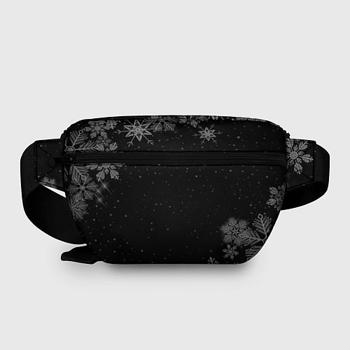 Поясная сумка Новогодний Эдуард на темном фоне / 3D-принт – фото 2