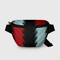 Поясная сумка Красно-бирюзовый разрыв