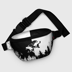 Поясная сумка Два волка, цвет: 3D-принт — фото 2