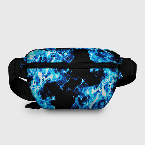 Поясная сумка Красивый синий огонь / 3D-принт – фото 2