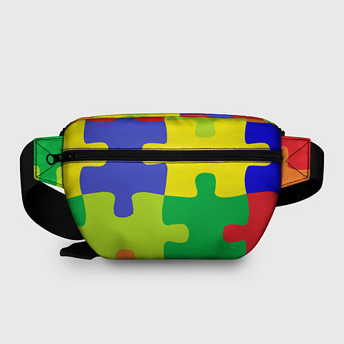 Поясная сумка Пазлы разноцветные / 3D-принт – фото 2