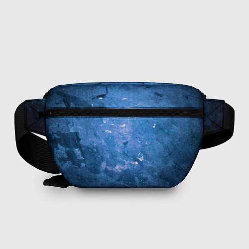Поясная сумка Тёмно-синяя абстрактная стена льда / 3D-принт – фото 2