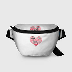 Поясная сумка День влюбленных, цвет: 3D-принт