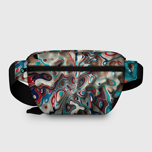 Поясная сумка Волны - краски / 3D-принт – фото 2