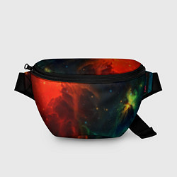 Поясная сумка Двуликий космос, цвет: 3D-принт