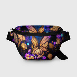 Поясная сумка Цветок бабочка midjouney, цвет: 3D-принт