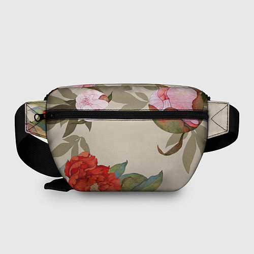 Поясная сумка Love Любовь и цветы / 3D-принт – фото 2