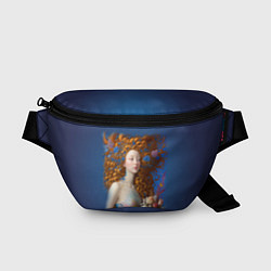 Поясная сумка Русалка в стиле Ренессанса с цветами, цвет: 3D-принт