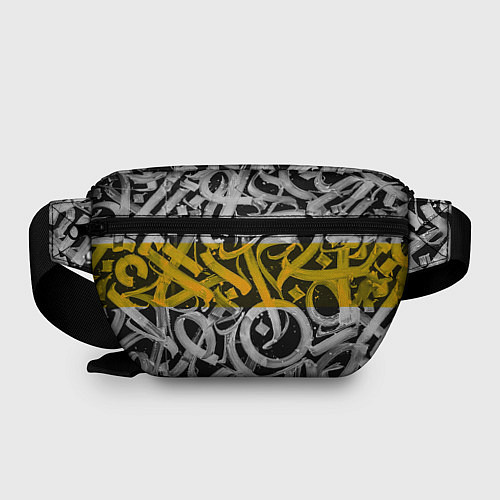 Поясная сумка Yellow Callicraphic / 3D-принт – фото 2