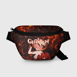 Поясная сумка Ёимия на фоне раскаленной лавы, цвет: 3D-принт