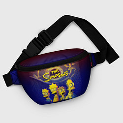 Поясная сумка Черная дыра и Симпсоны, цвет: 3D-принт — фото 2