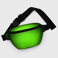 Поясная сумка Кислотный зеленый с градиентом, цвет: 3D-принт — фото 2