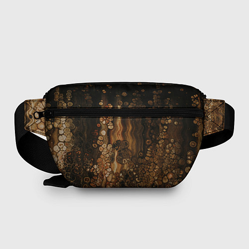 Поясная сумка Тёмные камни и тёмные краски в воде / 3D-принт – фото 2
