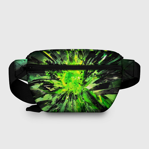 Поясная сумка Fractal green explosion / 3D-принт – фото 2