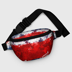 Поясная сумка Grunge strips colors, цвет: 3D-принт — фото 2