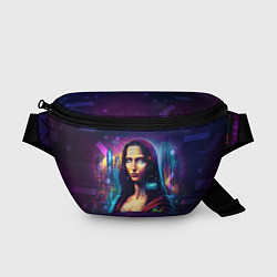 Поясная сумка Cyberpunk Mona Lisa, цвет: 3D-принт