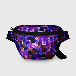 Поясная сумка Разноцветные воздушные кубики, цвет: 3D-принт