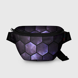 Поясная сумка Звездные соты, цвет: 3D-принт