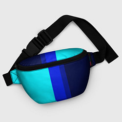 Поясная сумка Контрастные вертикальные полосы, цвет: 3D-принт — фото 2