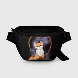 Поясная сумка Милая лисица кицунэ, цвет: 3D-принт