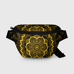 Поясная сумка Яркий желтый узор, цвет: 3D-принт
