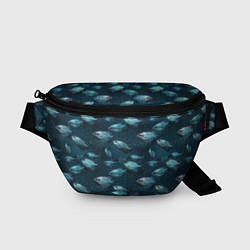 Поясная сумка Текстура из рыбок, цвет: 3D-принт