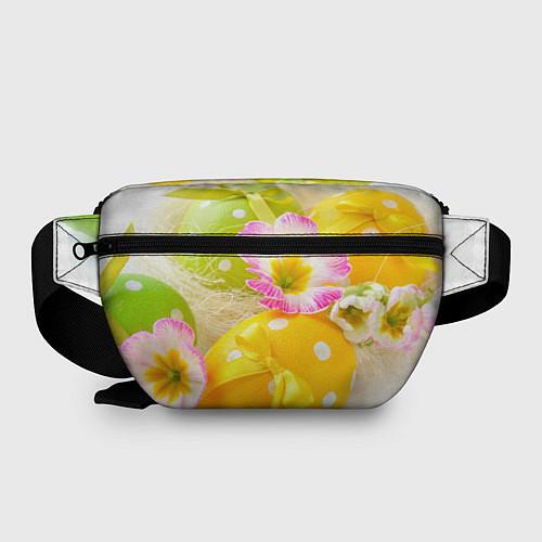 Поясная сумка Пасхальные яйца и цветы / 3D-принт – фото 2