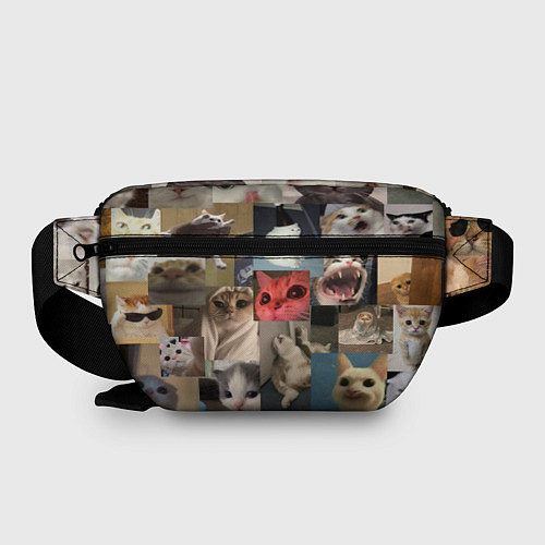 Поясная сумка Мемные котики / 3D-принт – фото 2