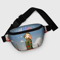 Поясная сумка Боевая девчонка, цвет: 3D-принт — фото 2
