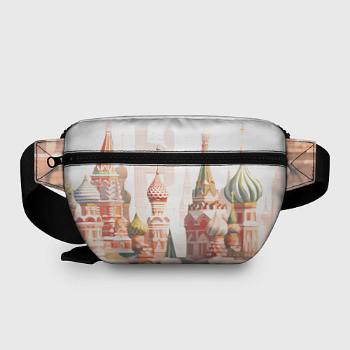 Поясная сумка Девушка в кокошнике с косой - кремль / 3D-принт – фото 2