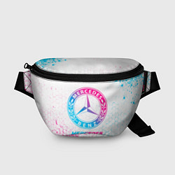 Поясная сумка Mercedes neon gradient style, цвет: 3D-принт