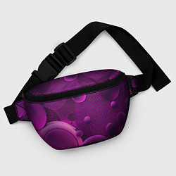 Поясная сумка Фиолетовые шары, цвет: 3D-принт — фото 2
