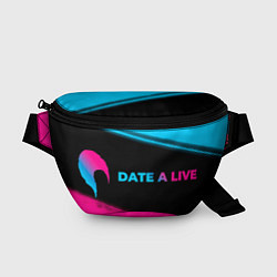 Поясная сумка Date A Live - neon gradient: надпись и символ, цвет: 3D-принт