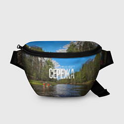 Поясная сумка Сплав по русским рекам, цвет: 3D-принт