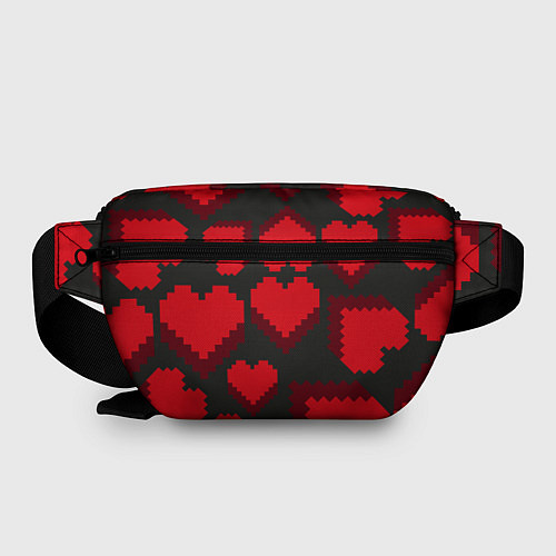 Поясная сумка Pixel hearts / 3D-принт – фото 2