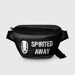 Поясная сумка Spirited Away glitch на темном фоне: надпись и сим, цвет: 3D-принт