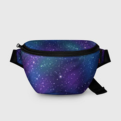 Поясная сумка Фиолетовая розовая звездная туманность в космосе, цвет: 3D-принт