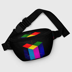 Поясная сумка Многосторонний цветной куб, цвет: 3D-принт — фото 2