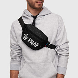 Поясная сумка FNAF glitch на темном фоне: надпись и символ, цвет: 3D-принт — фото 2