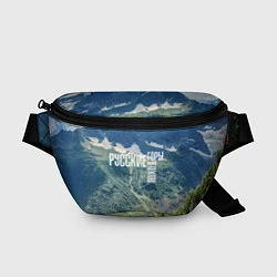Поясная сумка Пеший поход по русским горам, цвет: 3D-принт