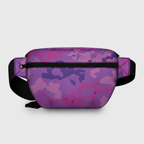 Поясная сумка Фиолетовый камуфляж / 3D-принт – фото 2