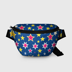 Поясная сумка Звёзды разных цветов, цвет: 3D-принт