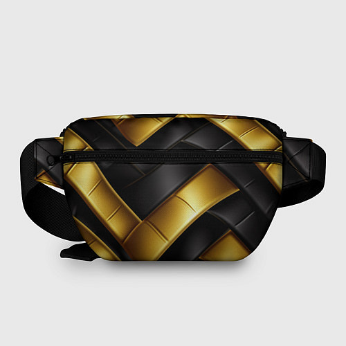 Поясная сумка Gold black luxury / 3D-принт – фото 2